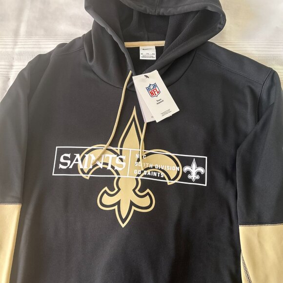 New Orleans Saints Nike Color Block Fleece Performance Hoodie - NWT - Picture 3 of 5